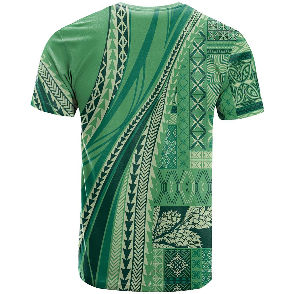 Pasifika Women's Day - Samoa Siapo Malu Tattoo Inspired T Shirt Jade LT7 - Polynesian Pride
