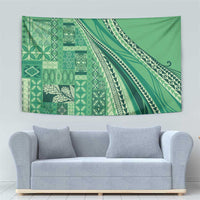 Pasifika Women's Day - Samoa Siapo Malu Tattoo Inspired Tapestry Jade LT7 - Polynesian Pride