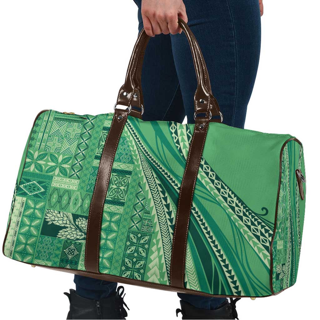 Pasifika Women's Day - Samoa Siapo Malu Tattoo Inspired Travel Bag Jade LT7 - Polynesian Pride
