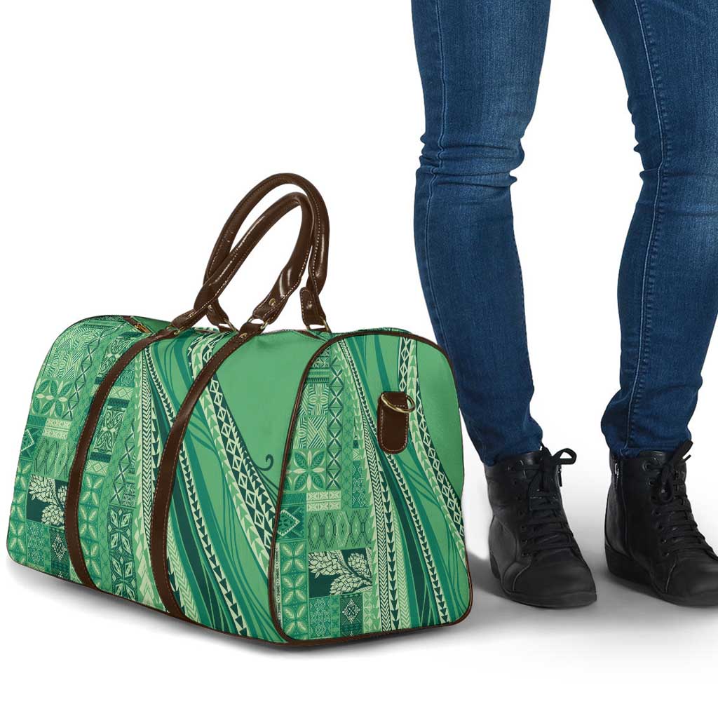 Pasifika Women's Day - Samoa Siapo Malu Tattoo Inspired Travel Bag Jade LT7 - Polynesian Pride