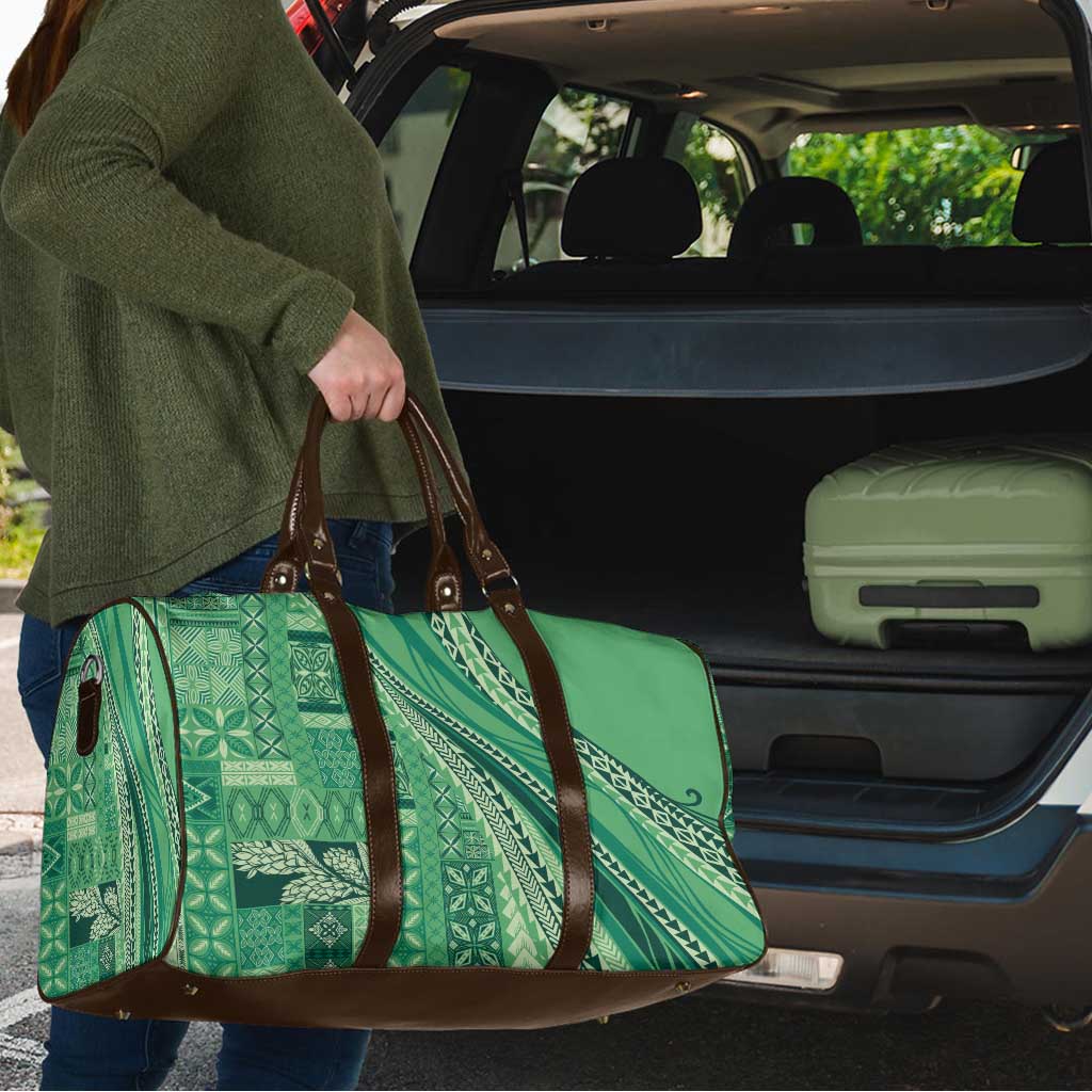 Pasifika Women's Day - Samoa Siapo Malu Tattoo Inspired Travel Bag Jade LT7 - Polynesian Pride