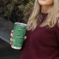 Pasifika Women's Day - Samoa Siapo Malu Tattoo Inspired Tumbler Cup Jade LT7 - Polynesian Pride