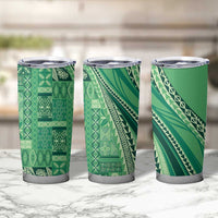 Pasifika Women's Day - Samoa Siapo Malu Tattoo Inspired Tumbler Cup Jade LT7 - Polynesian Pride