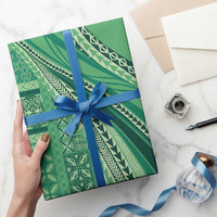 Pasifika Women's Day - Samoa Siapo Malu Tattoo Inspired Wrapping Paper Jade LT7 - Polynesian Pride