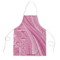 Pasifika Women's Day - Samoa Siapo Malu Tattoo Inspired Apron Pink LT7 Pink - Polynesian Pride