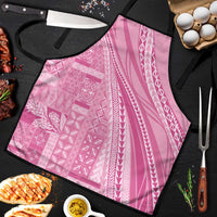 Pasifika Women's Day - Samoa Siapo Malu Tattoo Inspired Apron Pink LT7 Pink - Polynesian Pride