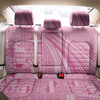 Pasifika Women's Day - Samoa Siapo Malu Tattoo Inspired Back Car Seat Cover Pink LT7 - Polynesian Pride