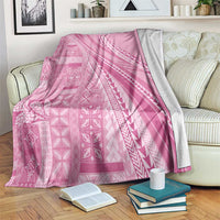 Pasifika Women's Day - Samoa Siapo Malu Tattoo Inspired Blanket Pink LT7 Pink - Polynesian Pride