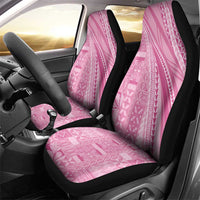 Pasifika Women's Day - Samoa Siapo Malu Tattoo Inspired Car Seat Cover Pink LT7 - Polynesian Pride