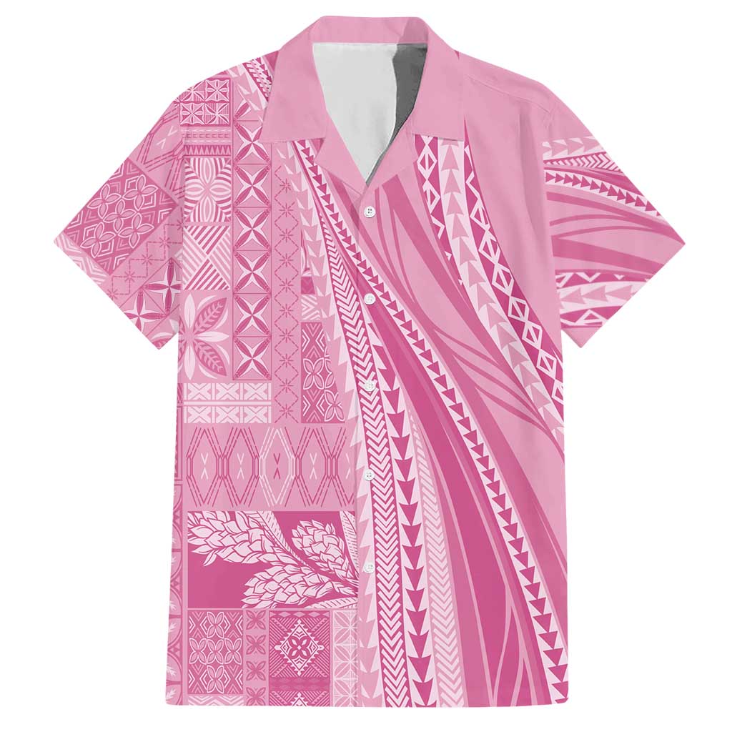Pasifika Women's Day - Samoa Siapo Malu Tattoo Inspired Hawaiian Shirt Pink