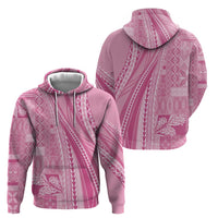 Pasifika Women's Day - Samoa Siapo Malu Tattoo Inspired Hoodie Pink LT7 - Polynesian Pride