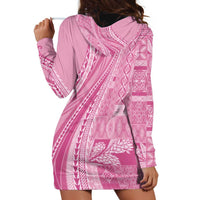 Pasifika Women's Day - Samoa Siapo Malu Tattoo Inspired Hoodie Dress Pink LT7 - Polynesian Pride