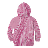 Pasifika Women's Day - Samoa Siapo Malu Tattoo Inspired Kid Hoodie Pink