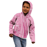 Pasifika Women's Day - Samoa Siapo Malu Tattoo Inspired Kid Hoodie Pink