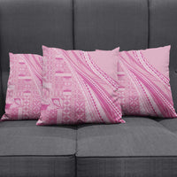 Pasifika Women's Day - Samoa Siapo Malu Tattoo Inspired Pillow Cover Pink LT7 - Polynesian Pride