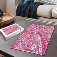 Pasifika Women's Day - Samoa Siapo Malu Tattoo Inspired Puzzle Pink LT7 - Polynesian Pride