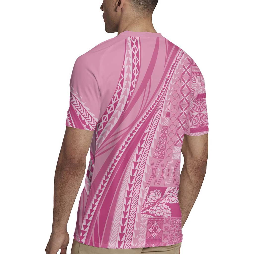 Pasifika Women's Day - Samoa Siapo Malu Tattoo Inspired Rugby Jersey Pink LT7 - Polynesian Pride