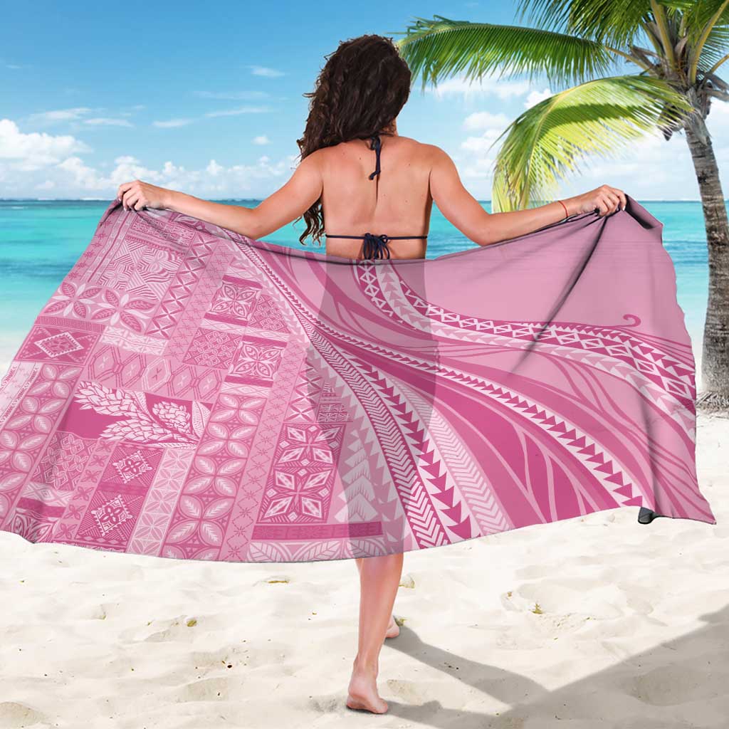 Pasifika Women's Day - Samoa Siapo Malu Tattoo Inspired Sarong Pink LT7 - Polynesian Pride