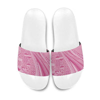 Pasifika Women's Day - Samoa Siapo Malu Tattoo Inspired Slide Sandals Pink LT7 Pink - Polynesian Pride