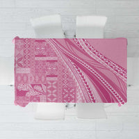 Pasifika Women's Day - Samoa Siapo Malu Tattoo Inspired Tablecloth Pink LT7 Pink - Polynesian Pride