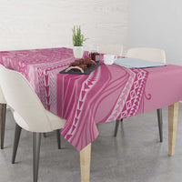 Pasifika Women's Day - Samoa Siapo Malu Tattoo Inspired Tablecloth Pink LT7 - Polynesian Pride