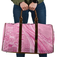 Pasifika Women's Day - Samoa Siapo Malu Tattoo Inspired Travel Bag Pink LT7 Pink - Polynesian Pride
