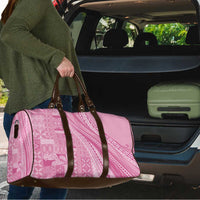 Pasifika Women's Day - Samoa Siapo Malu Tattoo Inspired Travel Bag Pink LT7 - Polynesian Pride