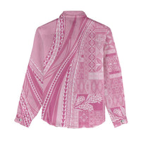 Pasifika Women's Day - Samoa Siapo Malu Tattoo Inspired Women Casual Shirt Pink LT7 - Polynesian Pride