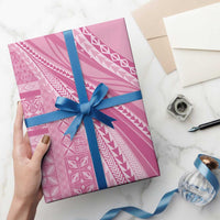 Pasifika Women's Day - Samoa Siapo Malu Tattoo Inspired Wrapping Paper Pink LT7 - Polynesian Pride