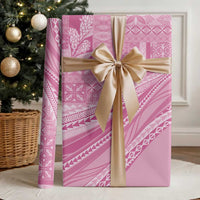 Pasifika Women's Day - Samoa Siapo Malu Tattoo Inspired Wrapping Paper Pink LT7 - Polynesian Pride