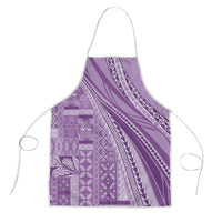 Pasifika Women's Day - Samoa Siapo Malu Tattoo Inspired Apron Lavender LT7 Lavender - Polynesian Pride