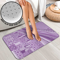 Pasifika Women's Day - Samoa Siapo Malu Tattoo Inspired Bathroom Set Lavender LT7 - Polynesian Pride
