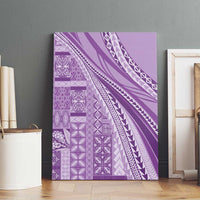 Pasifika Women's Day - Samoa Siapo Malu Tattoo Inspired Canvas Wall Art Lavender LT7 - Polynesian Pride
