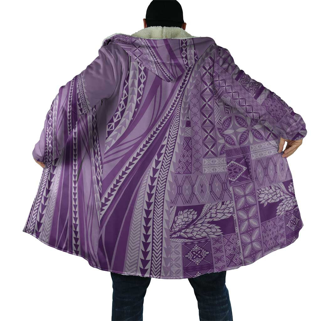 Pasifika Women's Day - Samoa Siapo Malu Tattoo Inspired Cloak Lavender LT7 - Polynesian Pride