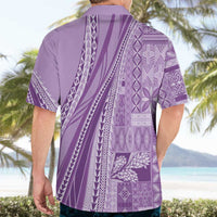 Pasifika Women's Day - Samoa Siapo Malu Tattoo Inspired Hawaiian Shirt Lavender