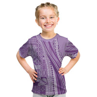 Pasifika Women's Day - Samoa Siapo Malu Tattoo Inspired Kid T Shirt Lavender LT7 Lavender - Polynesian Pride