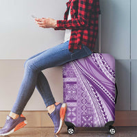 Pasifika Women's Day - Samoa Siapo Malu Tattoo Inspired Luggage Cover Lavender LT7 - Polynesian Pride