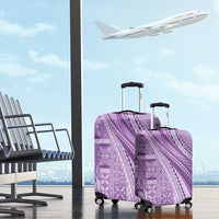 Pasifika Women's Day - Samoa Siapo Malu Tattoo Inspired Luggage Cover Lavender LT7 - Polynesian Pride
