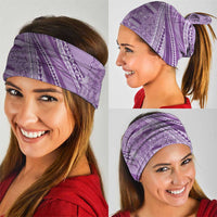 Pasifika Women's Day - Samoa Siapo Malu Tattoo Inspired Neck Gaiter Lavender LT7 - Polynesian Pride
