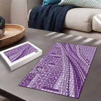 Pasifika Women's Day - Samoa Siapo Malu Tattoo Inspired Puzzle Lavender LT7 - Polynesian Pride
