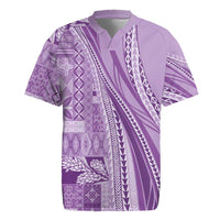 Pasifika Women's Day - Samoa Siapo Malu Tattoo Inspired Rugby Jersey Lavender LT7 Lavender - Polynesian Pride