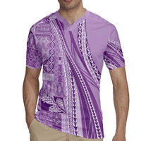 Pasifika Women's Day - Samoa Siapo Malu Tattoo Inspired Rugby Jersey Lavender LT7 - Polynesian Pride