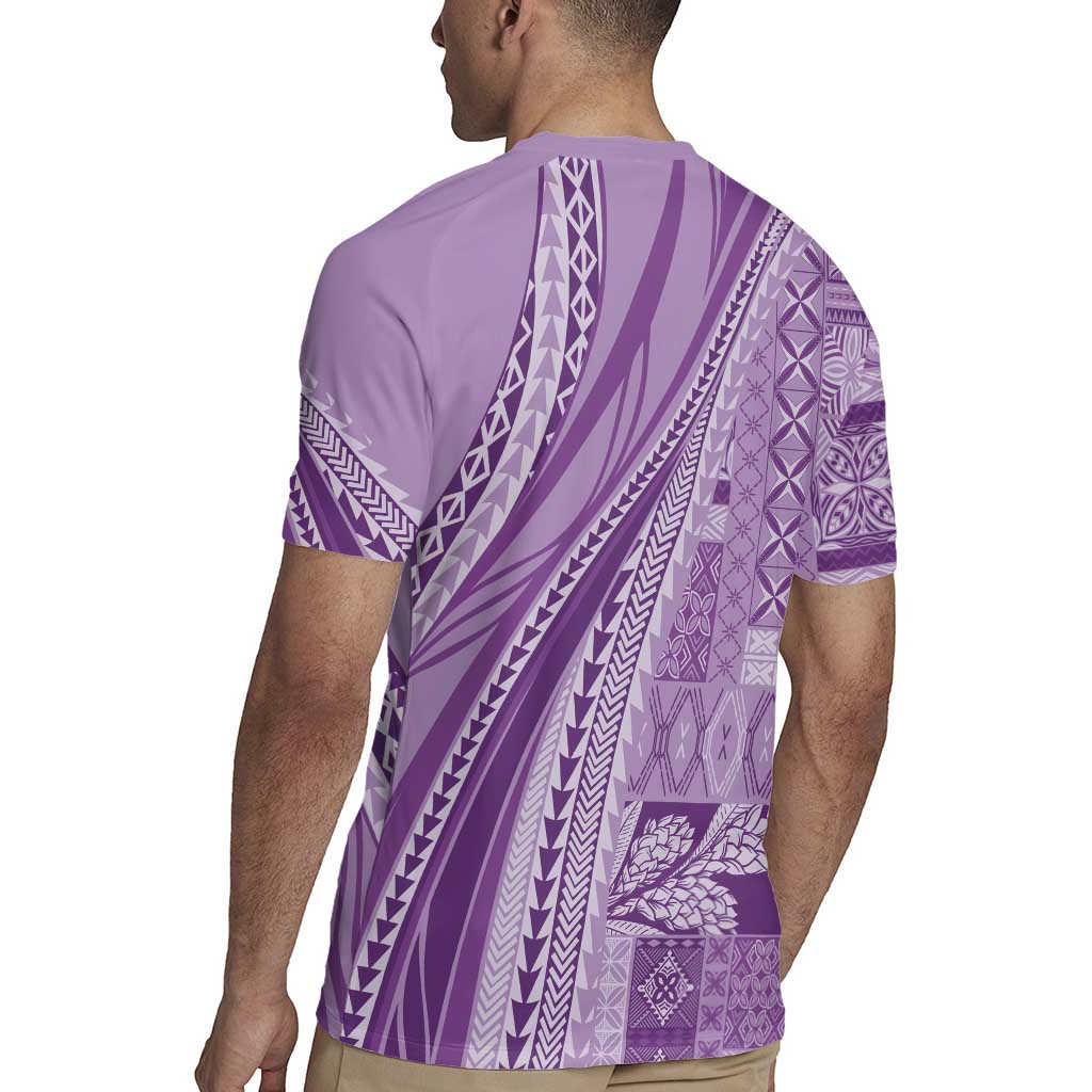 Pasifika Women's Day - Samoa Siapo Malu Tattoo Inspired Rugby Jersey Lavender LT7 - Polynesian Pride