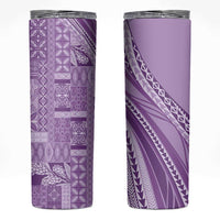 Pasifika Women's Day - Samoa Siapo Malu Tattoo Inspired Skinny Tumbler Lavender LT7 Lavender - Polynesian Pride