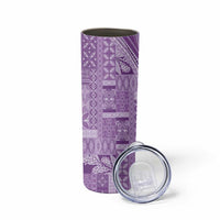 Pasifika Women's Day - Samoa Siapo Malu Tattoo Inspired Skinny Tumbler Lavender LT7 - Polynesian Pride