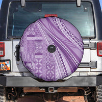 Pasifika Women's Day - Samoa Siapo Malu Tattoo Inspired Spare Tire Cover Lavender LT7 Lavender - Polynesian Pride
