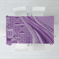 Pasifika Women's Day - Samoa Siapo Malu Tattoo Inspired Tablecloth Lavender LT7 Lavender - Polynesian Pride