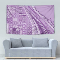 Pasifika Women's Day - Samoa Siapo Malu Tattoo Inspired Tapestry Lavender LT7 - Polynesian Pride