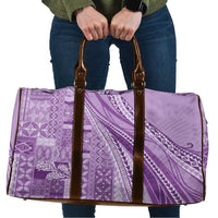 Pasifika Women's Day - Samoa Siapo Malu Tattoo Inspired Travel Bag Lavender LT7 Lavender - Polynesian Pride
