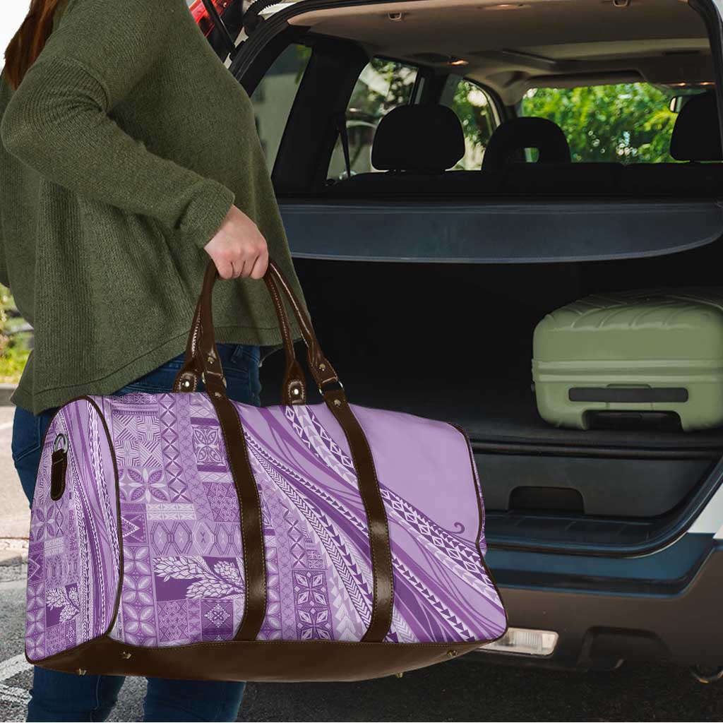 Pasifika Women's Day - Samoa Siapo Malu Tattoo Inspired Travel Bag Lavender LT7 - Polynesian Pride